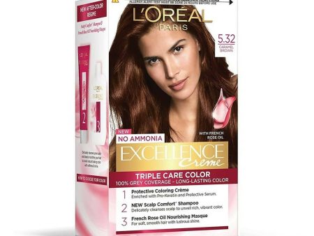 L Oreal Paris Hair Colour - 5.32 Caramel Brown Hot on Sale