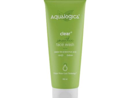 Aqualogica Clear+ Smoothie Face Wash with Green Tea & Hyaluronic Acid, Facial Cleanser for Men & Women Supply