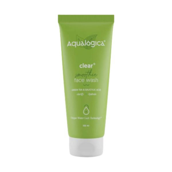 Aqualogica Clear+ Smoothie Face Wash with Green Tea & Hyaluronic Acid, Facial Cleanser for Men & Women Supply