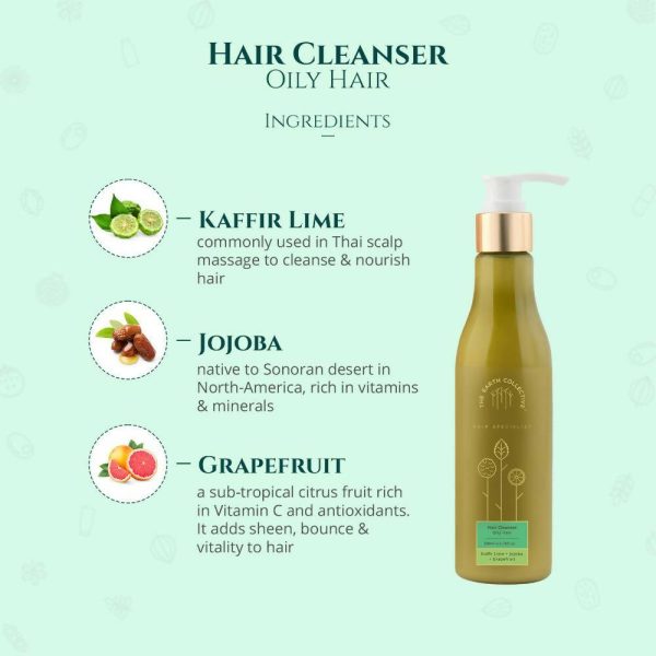 The Earth Collective Hair Cleanser - Oily Hair- Shampoo Supply