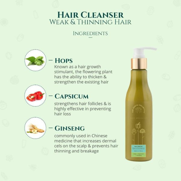 The Earth Collective Hair Cleanser - Weak & Thinning Hair Supply