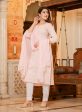 Kaajh Women s Peach Lucknow Chikankari Suit Set Online Hot Sale