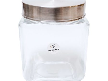 Union Glass Premier Square Storage Jar 1.2L Supply