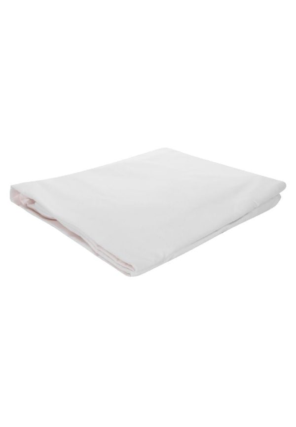 Earth Series Fitted Bed Sheet Queen 60 x 78  with 2piece Pillow Case - Plain White For Discount