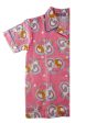 Landmark Girl s Shorts Sleeves with Collar and Pajama Set - Pink Light Blue Piping Fashion