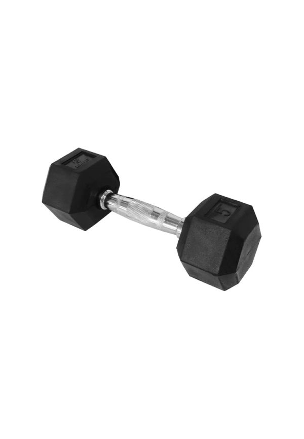 Rubber Hex Dumbbell 5 lbs Cheap