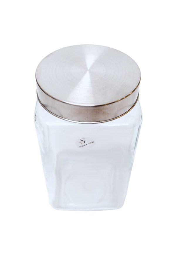 Union Glass Premier Square Storage Jar 2.2L Discount