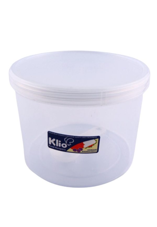 Round Canister with Scooper For Sale