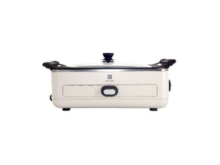 Brikk Electric Griller 43 x 20 x 19cm - Cream For Discount