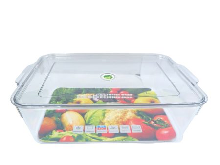 Cuisson PET Fridge Container with Lid 34 x 22 x 10cm Supply