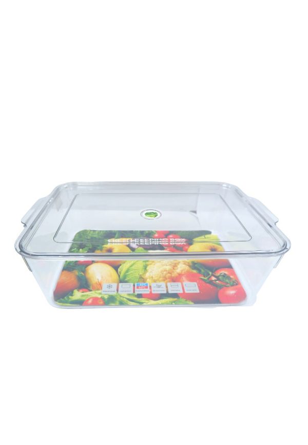 Cuisson PET Fridge Container with Lid 34 x 22 x 10cm Supply