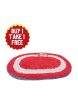 Landmark Buy 1 Take 1 Cotton Oval Bath Mat - Red 40 x 60cm (HAPM8009) Discount