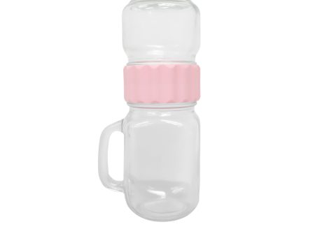 Edge Houseware Pink Band Carry-on Mason Jar 250ml & 500ml Discount