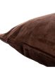 Style & Collection Throw Pillow Case 18 x 18  Velvet Plain Colored - Choco Brown Discount