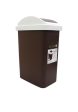 Cascade Matte Waste Bin with Swing Lid Online Sale