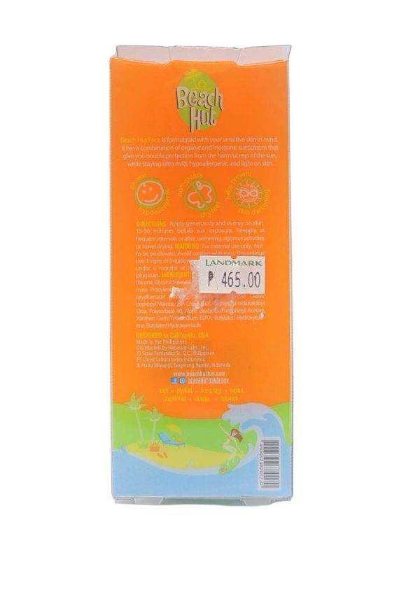 Beach Hut Face SPF 65 Lotion 75ml Hot on Sale