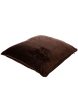 Style & Collection Throw Pillow Case 18 x 18  Velvet Plain Colored - Choco Brown Discount