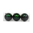 Landmark Set of 3 Candy Apple Ball 80mm - Emerald Green For Sale