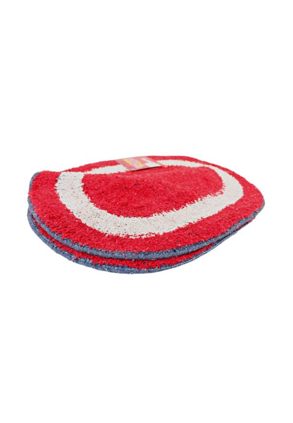 Landmark Buy 1 Take 1 Cotton Oval Bath Mat - Red 40 x 60cm (HAPM8009) Discount