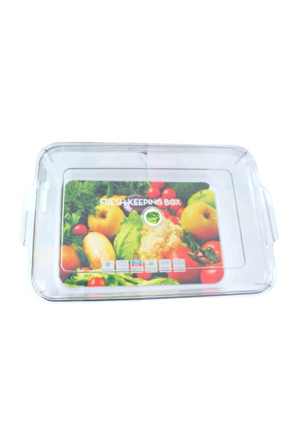 Cuisson PET Fridge Container with Lid 34 x 22 x 10cm Supply