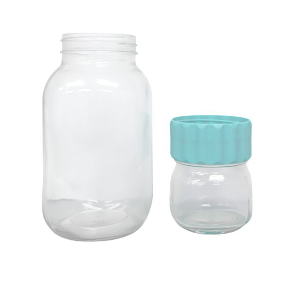 Edge Houseware Green Band Carry-on Mason Jar 250ml & 1000ml Supply