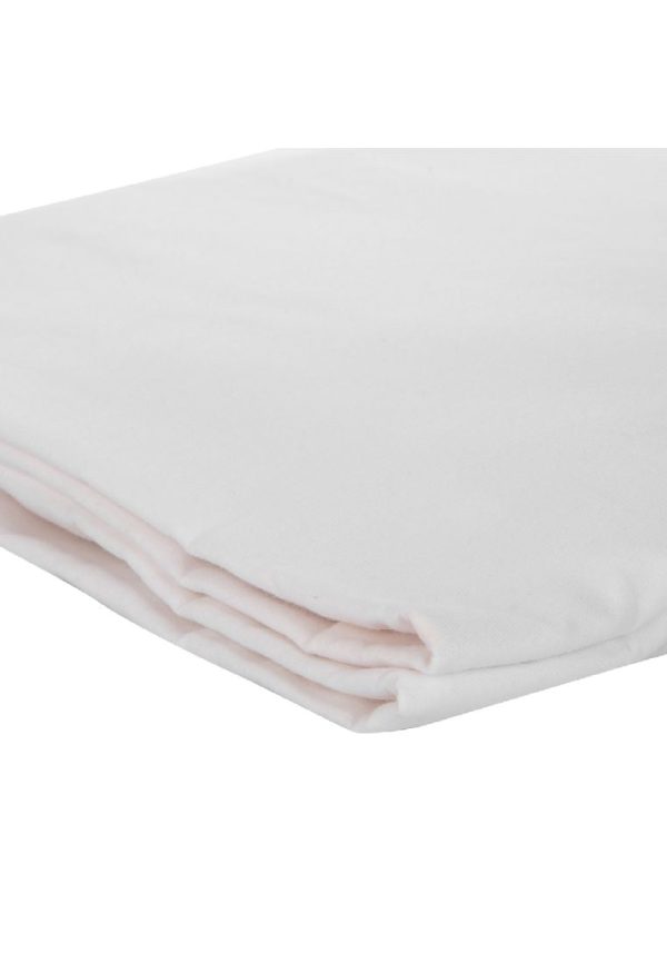 Earth Series Fitted Bed Sheet Queen 60 x 78  with 2piece Pillow Case - Plain White For Discount