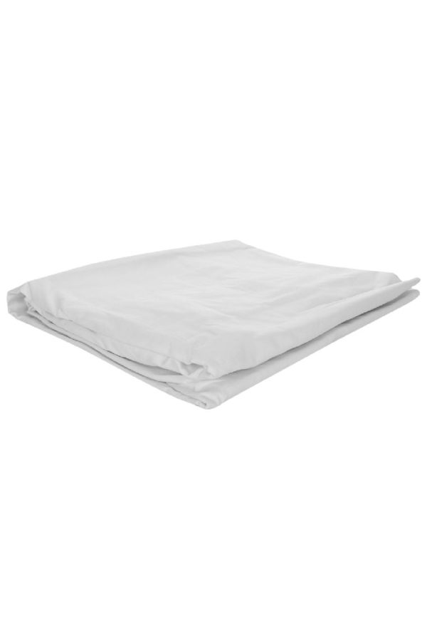 Earth Series Fitted and Flat Bed Sheet Queen 80 x 108  with 2piece Pillow Case - Plain White Supply