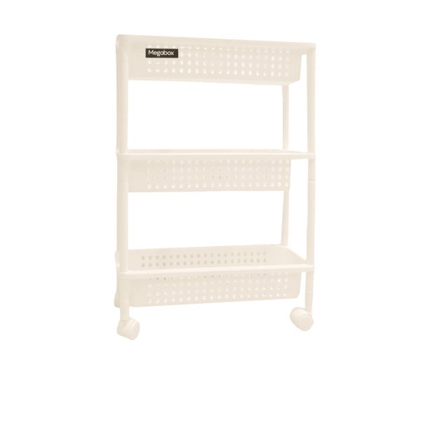 Megabox 3-Layered Slim Tray Cart 46.2 x 15 x 66.5cm Sale