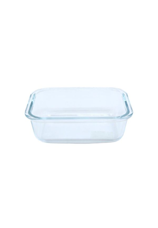 Cuisson Rectangle Glass Food Container 180ml with Lid - White For Sale