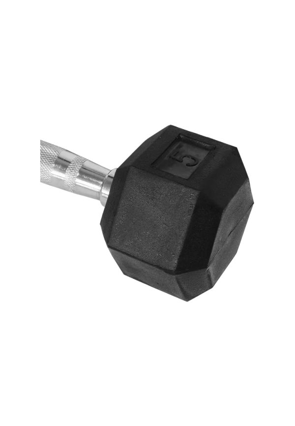 Rubber Hex Dumbbell 5 lbs Cheap