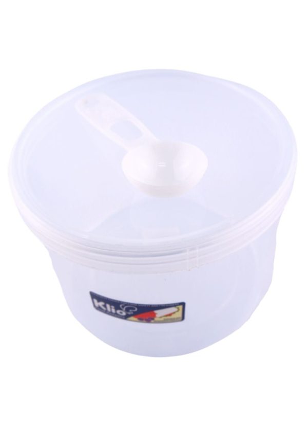 Round Canister with Scooper For Sale