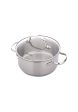 Neoflam Stainless Steel Casserole with Glass Lid For Sale