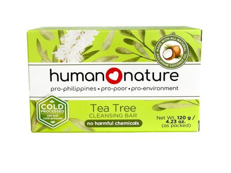 Human Nature Tea Tree Cleansing Bar 120g For Sale