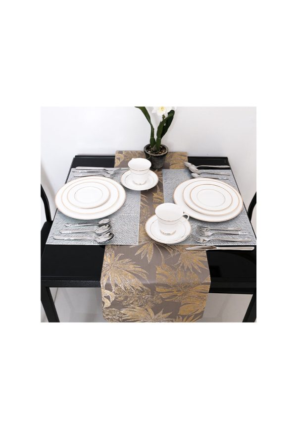 Table Runner Anahaw Leaves Design 33 x 180cm Discount