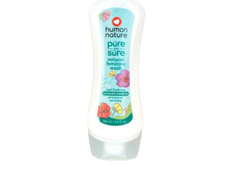 Human Nature Pure and Sure Feminine Wash 165ml - Cool Fresh Tea Online Hot Sale