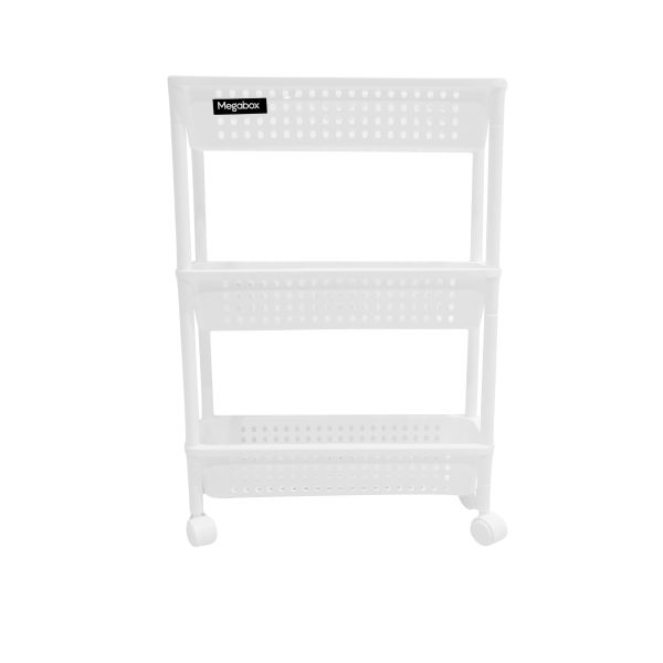 Megabox 3-Layered Slim Tray Cart 46.2 x 15 x 66.5cm Sale