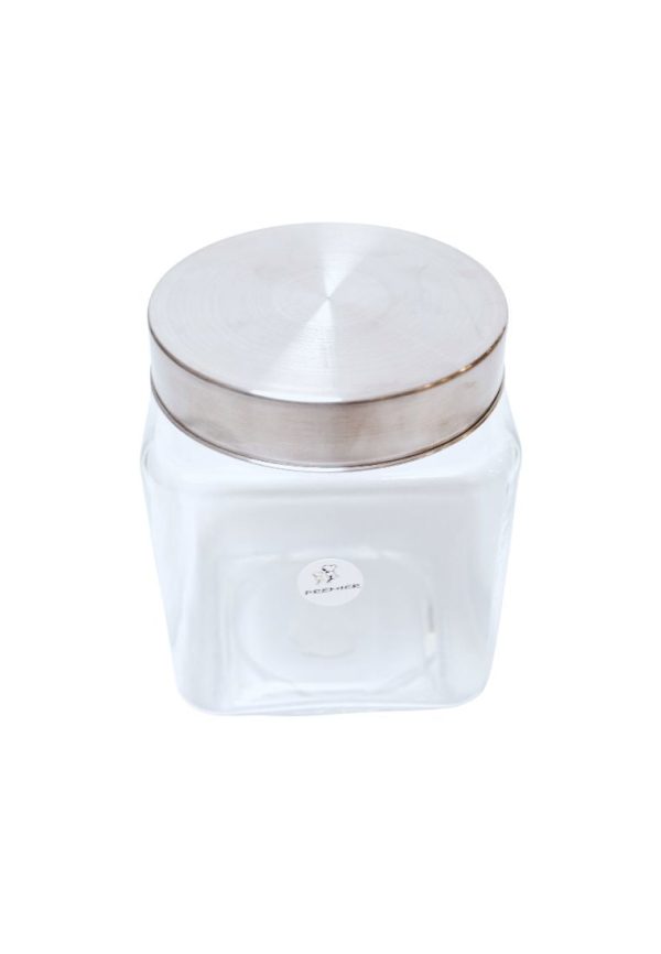 Union Glass Premier Square Storage Jar 1.2L Supply