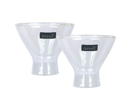 Crystal Double Wall Dessert Cup - Set of 2 Hot on Sale