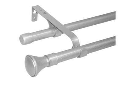 Style & Collection Expandable Double Curtain Rod 19mm with 2 Brackets 1.2-2.1m (CR2-2001D-19) Cheap