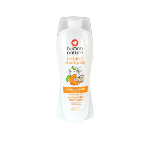 Human Nature Natural Moisturizing Shampoo 180ml - Mandarin Fresh Scent Hot on Sale