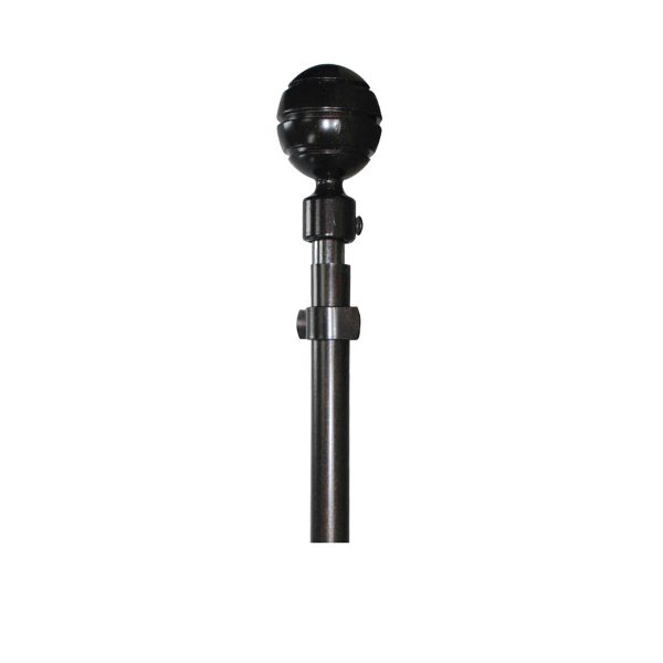 Style & Collection Expandable Curtain Rod 19mm with 2pieces Finials 1.2m-2.1m (0273B1) Fashion