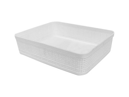 Cascade Large Square Knitted Plastic Storage 4.9L Online Hot Sale