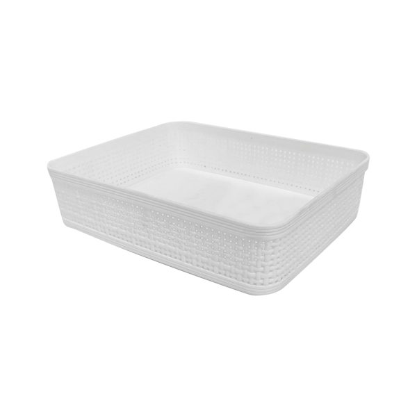 Cascade Large Square Knitted Plastic Storage 4.9L Online Hot Sale