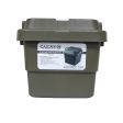 Cascade Square Outdoor Storage Container 30L 39 x 38 x 36cm - Green For Discount