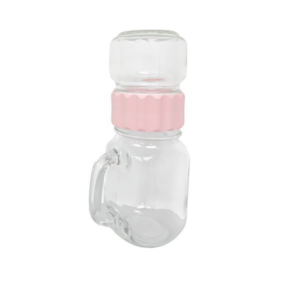 Edge Houseware Pink Band Carry-on Mason Jar 250ml & 500ml Discount