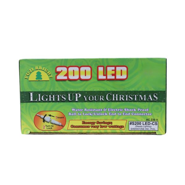 Landmark 200 LED Steady Curtain Christmas Lights (S200LED-CS) on Sale