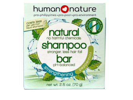 Human Nature Strengthening Shampoo Bar 70g - Peppermint Online